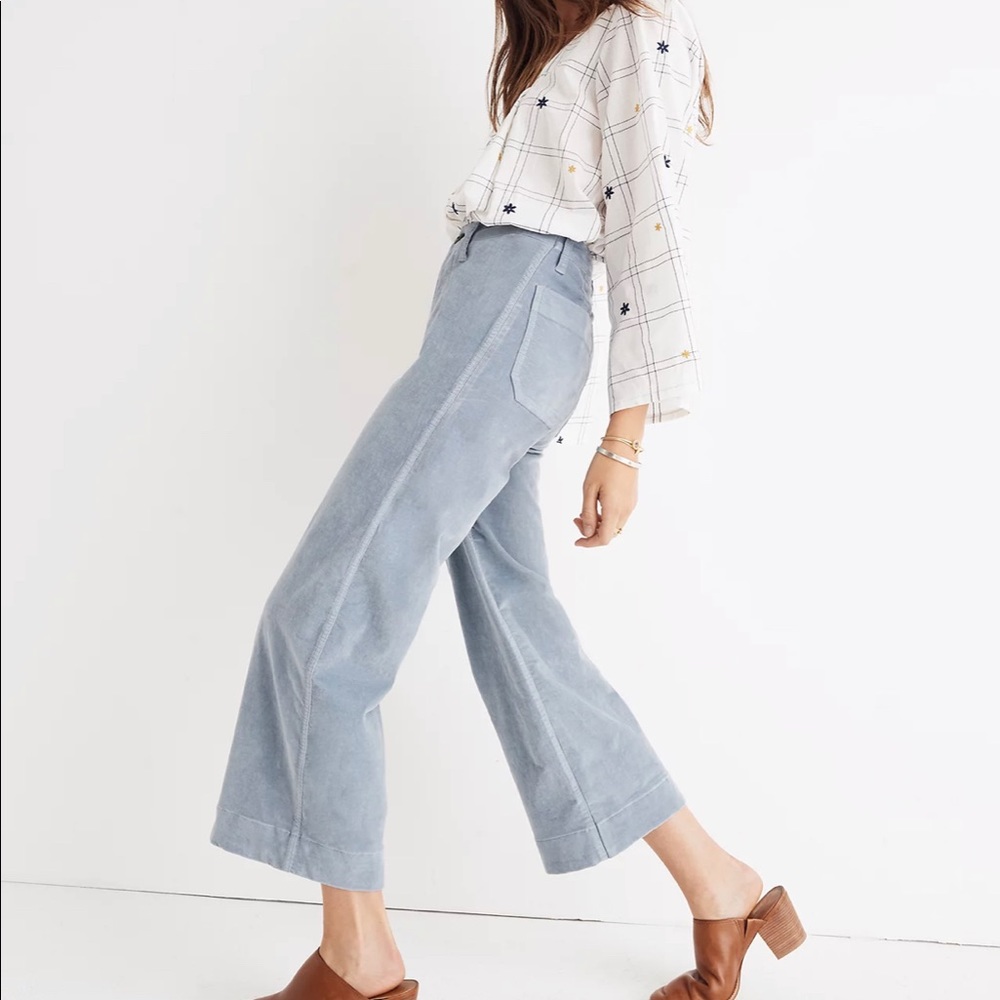 Madewell Emmett Velveteen Crop Pant